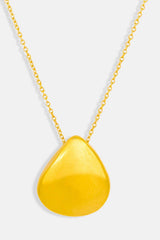 Droplet Pendant Necklace | Gold Droplet Pendant  | Mamour Paris