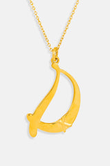 Letter D Pendant Necklace Mamour Paris jewellery