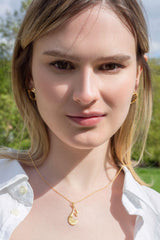 Letter E Pendant Necklace Mamour Paris jewellery
