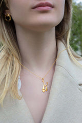 Letter K Pendant | K Pendant Necklace | Mamour Paris