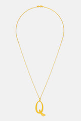 Letter Q Pendant | Personalized Q Pendant | Mamour Paris