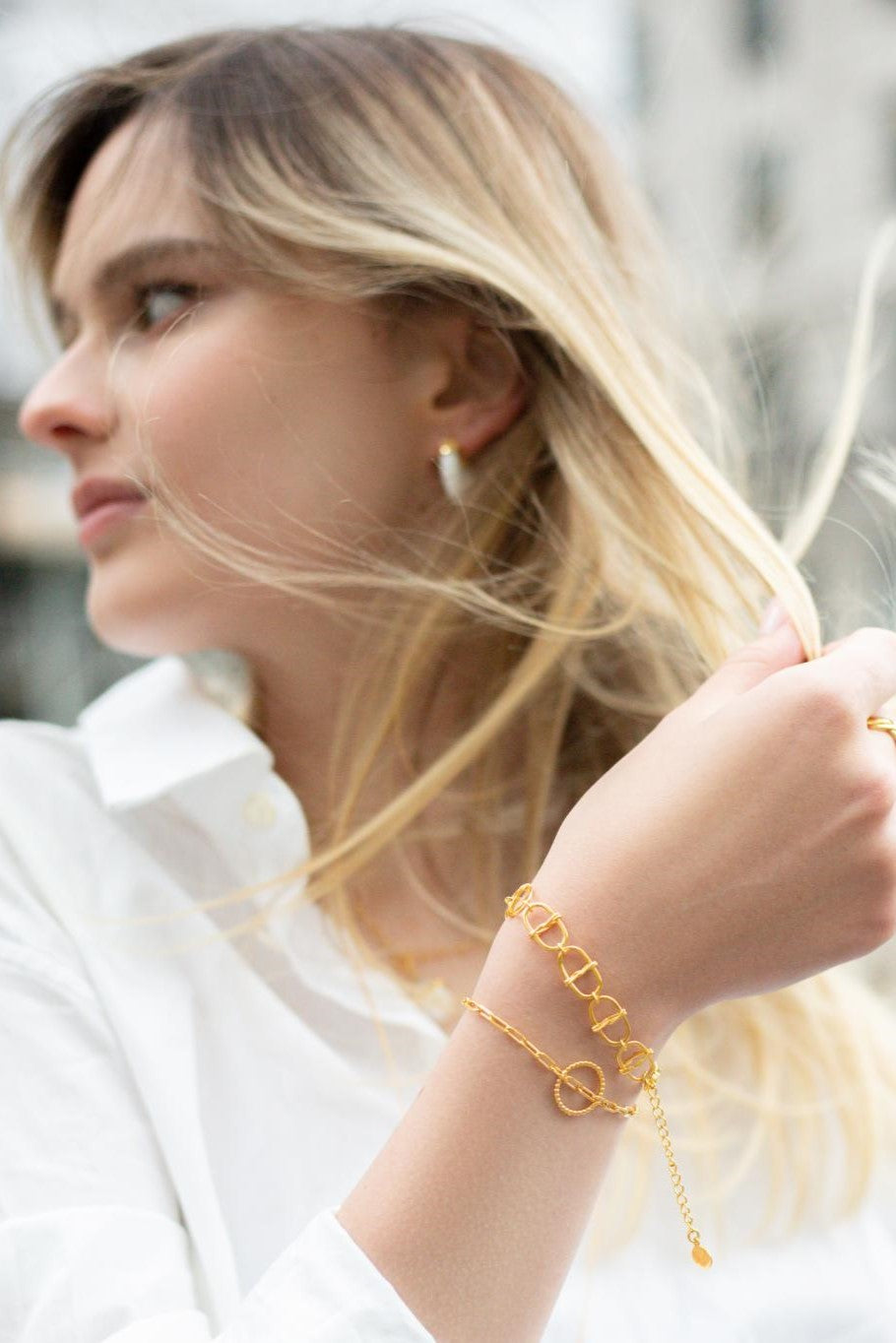 Monica Vinader Linear Friendship Bracelet, Rose Gold at John Lewis &  Partners
