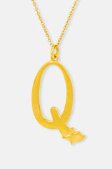 Letter Q Pendant | Personalized Q Pendant | Mamour Paris