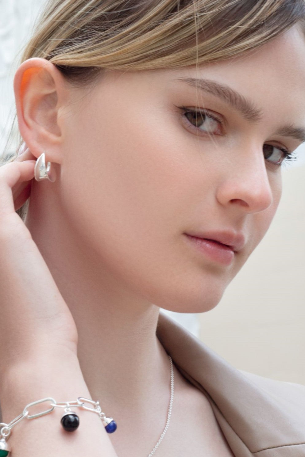 Embrace Simplicity Silver Hoop Earrings