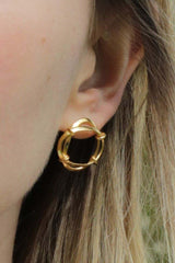 Modern Stud Earrings | Gold Stud Earrings | Mamour Paris