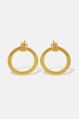 Circle Stud Earrings | Stud Hoop Earrings | Mamour Paris