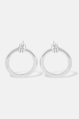 Circle Stud Earrings | Stud Hoop Earrings | Mamour Paris