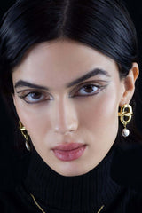 Celestial Pearl Drop Earrings Mamour Paris Jewelry