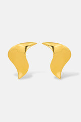 Gold Stud Earrings | Curve Stud Earrings | Mamour Paris