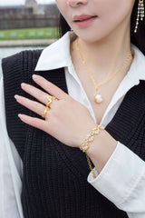 Lava Textured Gold Band Ring Mamour Paris Jewelry