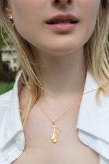 Letter F Pendant Necklace Mamour Paris jewellery