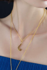 Letter L Pendant  | L Pendant Necklace | Mamour Paris