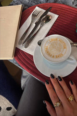 Gold Chunky Ring | 18k Gold Signet Ring | Mamour Paris