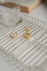Lava Textured Gold Band Ring Mamour Paris Jewelry