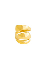Gold Spiral Ring | Chunky Gold Ring | Mamour Paris