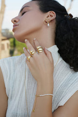 Gold Spiral Ring | Chunky Gold Ring | Mamour Paris