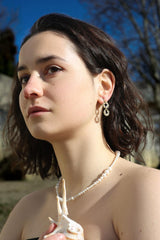 Ivory Foam Earrings | Foam Earrings | Mamour Paris