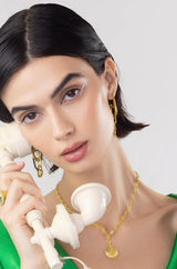 gold plated seashell necklace Mamour Paris jewellery