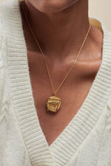 Zodiac Taurus Necklace | Taurus Coin Necklace | Mamour Paris